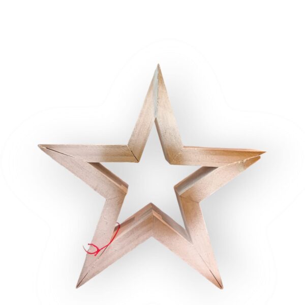 NAVIDAD ESTRELLA DE MADERA DE APOYO M